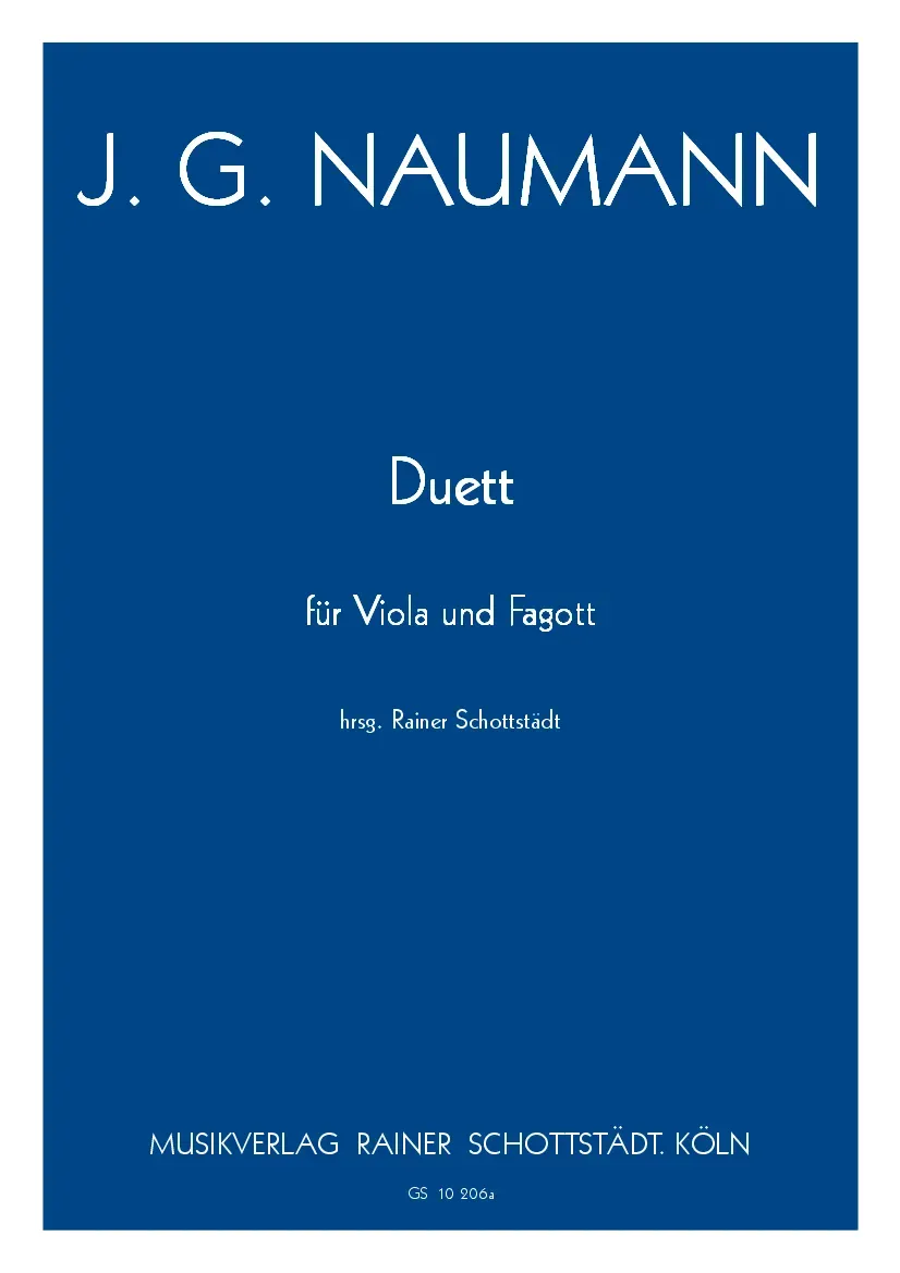 Musikverlag Rainer Schottstädt Duett Noten Viola Fagott