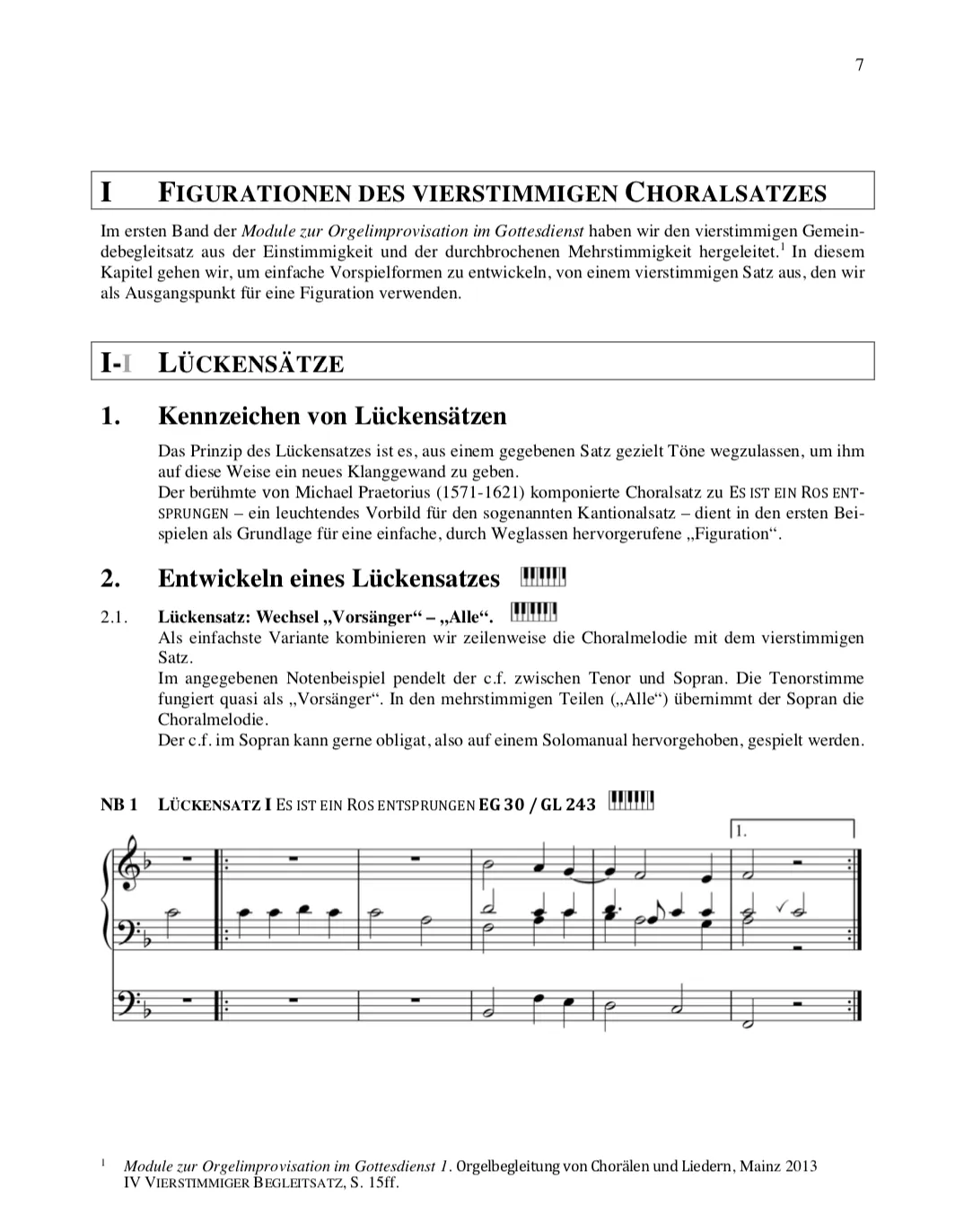 Are Musik Verlag Module zur Orgelimprovisation IV – Barocke Formen der c.f.-Bearbeitung