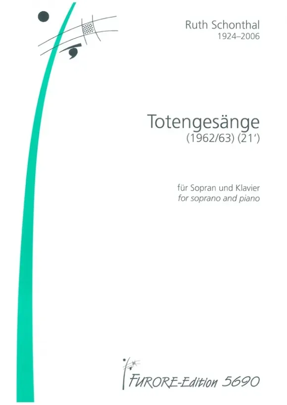 Furore Edition Totengesänge Partitur Sopran Klavier