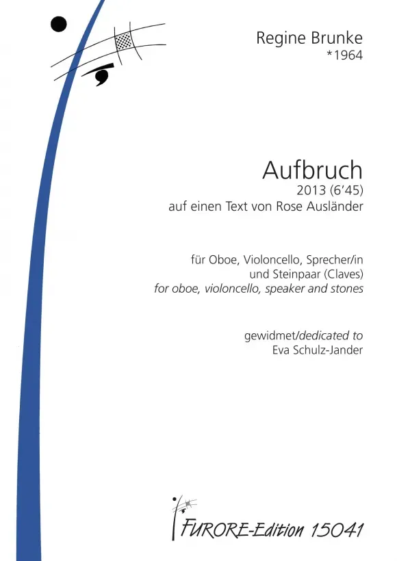 Furore Edition Aufbruch Noten für Oboe Cello Sprecher