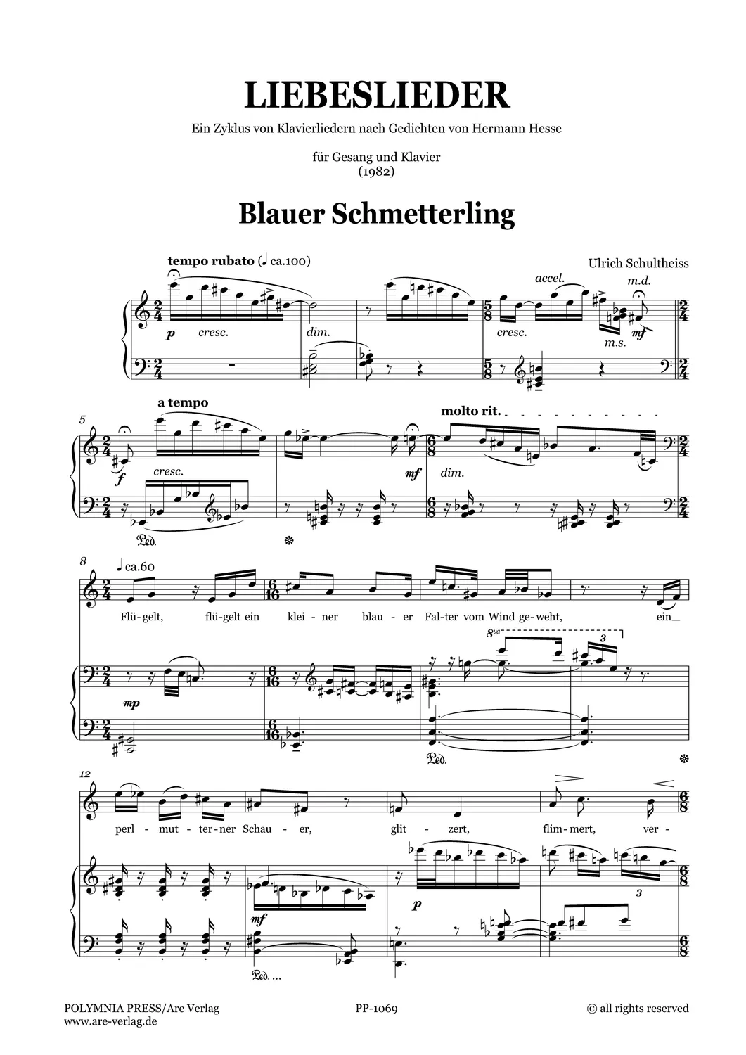 Are Musik Verlag Liebeslieder Gesang Klavier Noten