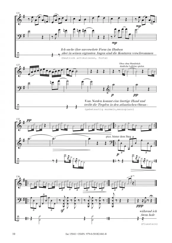 Furore Edition Aufbruch Oboe Cello Sprecher Noten