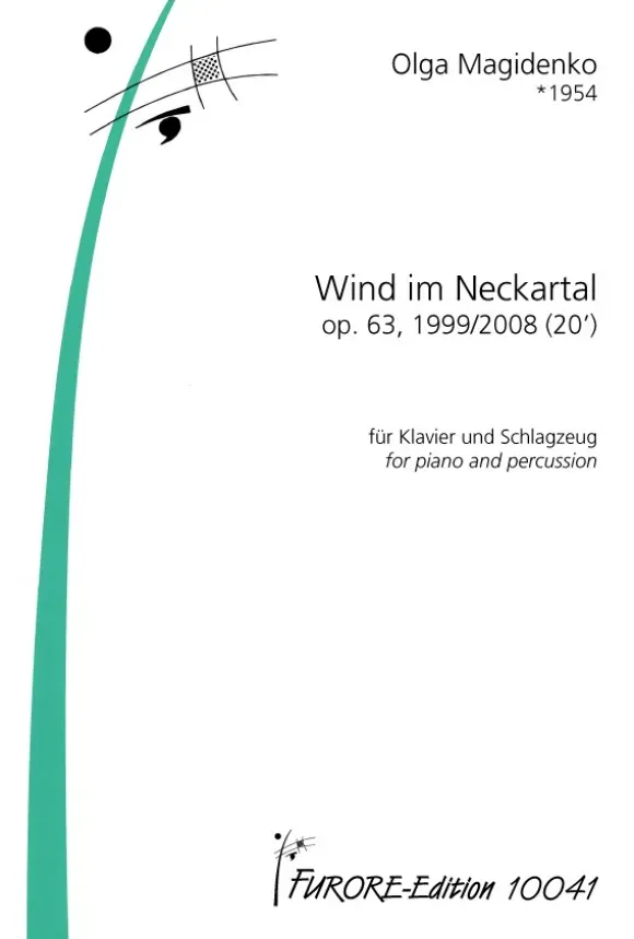 Furore Edition Wind im Neckartal op. 63 Noten Schlagzeug Klavier