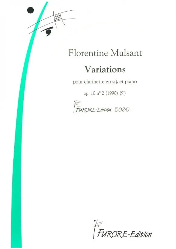 Furore Edition Variations pour clarinette et piano für Klarinette und Klavier