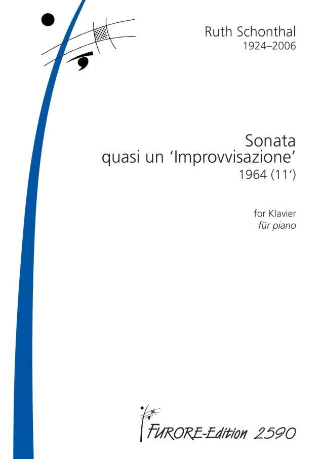 Furore Edition Sonata quasi un ‘Improvvisazione’ Klavierpartitur