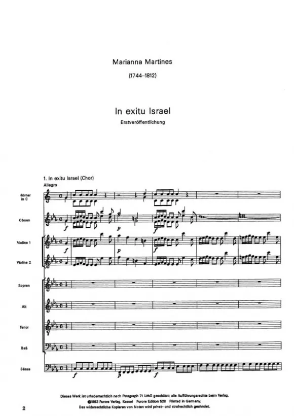Furore Edition In Exitu Israel Psalm Mietmaterial Chor