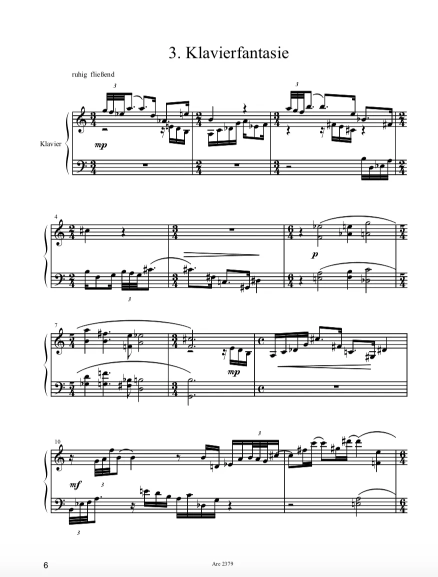 Are Musik Verlag Pieper Klavierfantasien Band 1 Noten Klavier