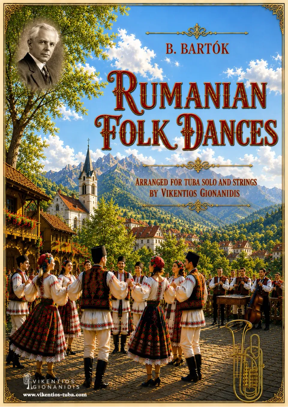 Vikentios Gionanidis Rumanian Folk Dances Noten für Tuba