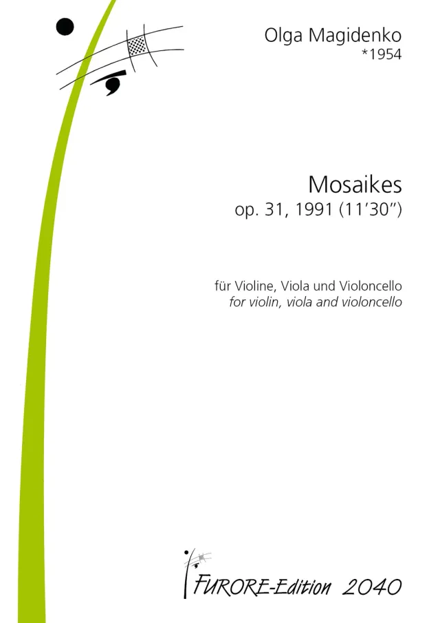 Furore Edition Mosaikes op. 31 Partitur für Streichtrio