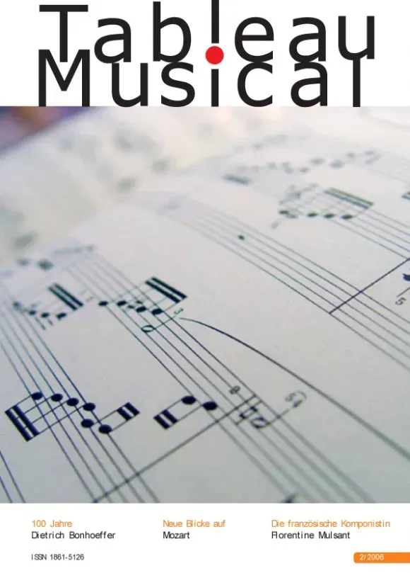 Furore Edition Tableau Musical Nr. 01 Zeitschrift Heft