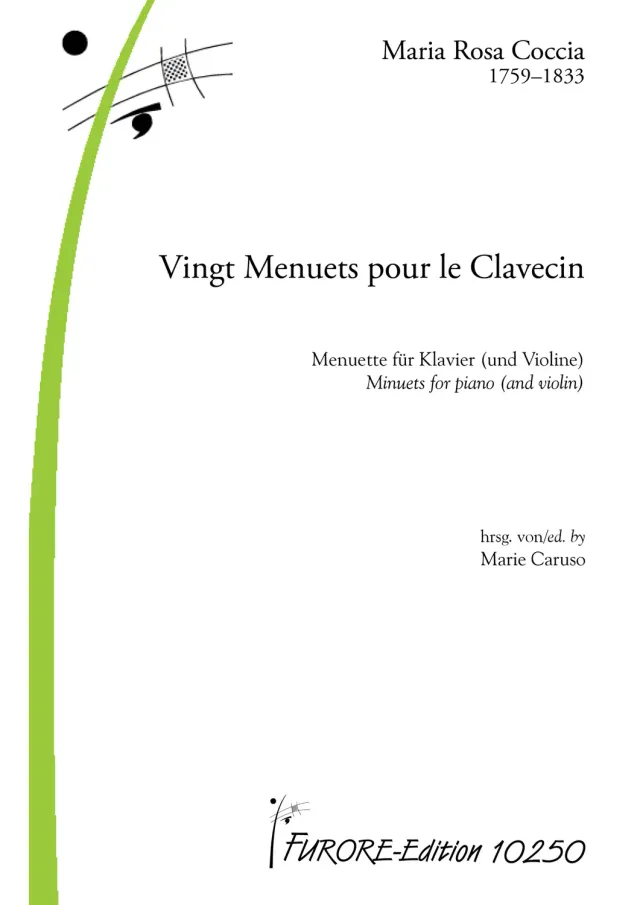 Furore Edition Vingt Menuets pour le Clavecin Menuette für Klavier