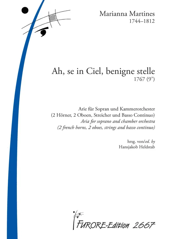 Furore Edition Ah, se in Ciel, benigne stelle Arie für Sopran
