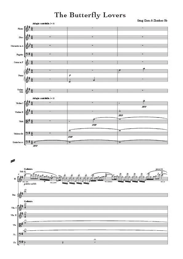 Artaria Butterfly Lovers Violinkonzert AEGC12