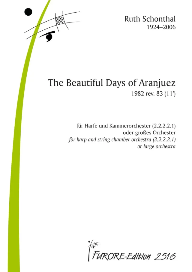 Furore Edition The beautiful Days of Aranjuez Partitur Mietmaterial