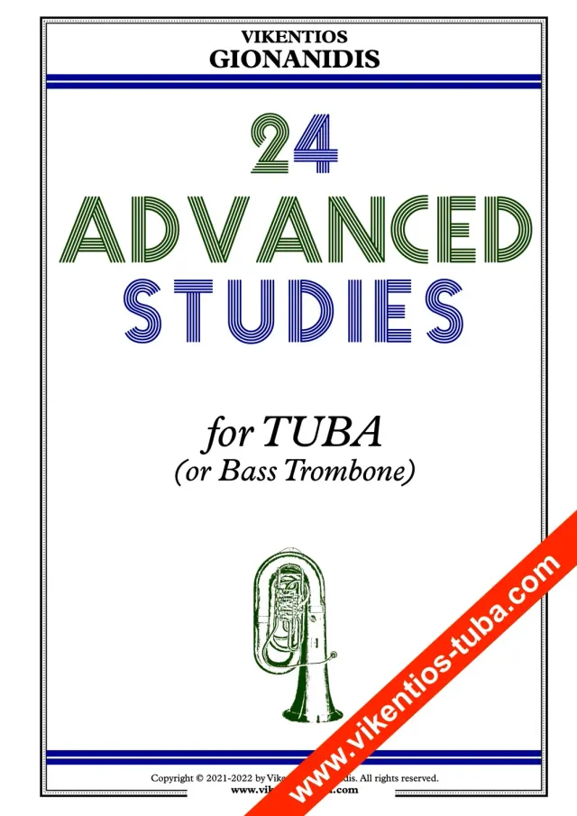 Vikentios Gionanidis 24 Advanced Studies Noten für Tuba