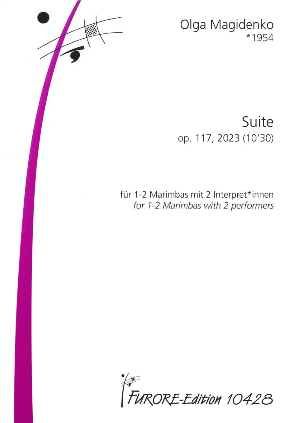 Furore Edition Suite op.117 Noten für 1–2 Marimbas