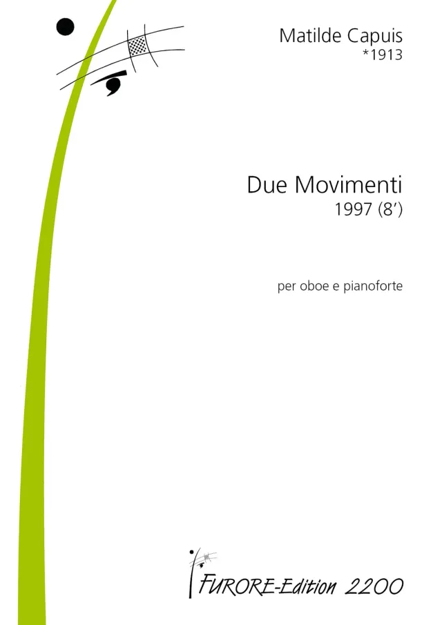 Furore Edition Due Movimenti Noten für Oboe und Klavier