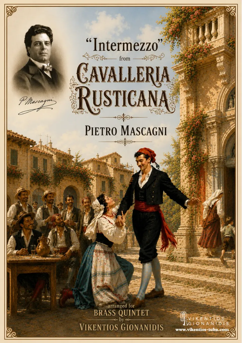Vikentios Gionanidis Intermezzo Cavalleria Rusticana Noten Blech