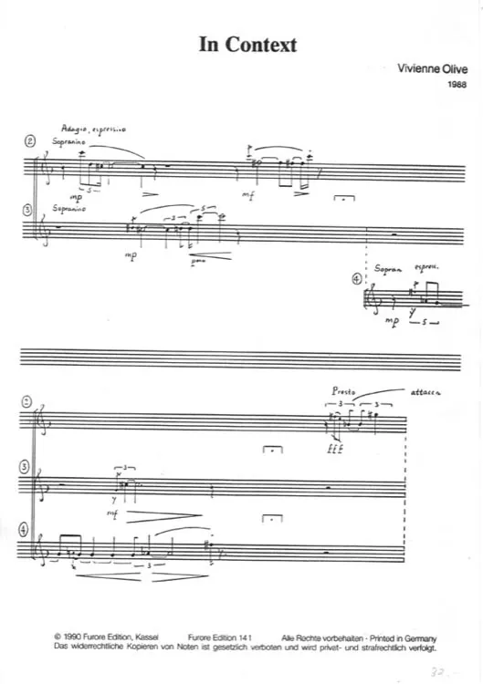 Furore Edition In Context Blockflötenquartett Partitur und Stimmen