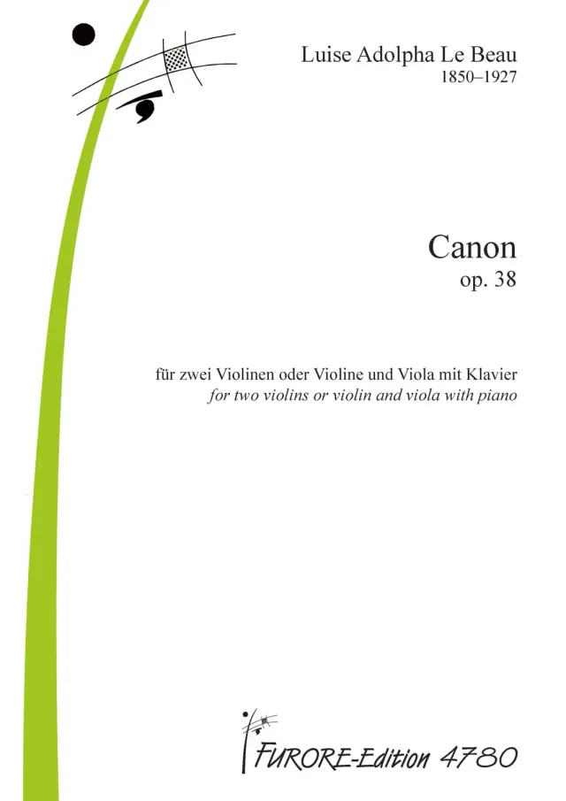 Furore Edition Canon op. 38 Violinduo Klavier mittelschwer