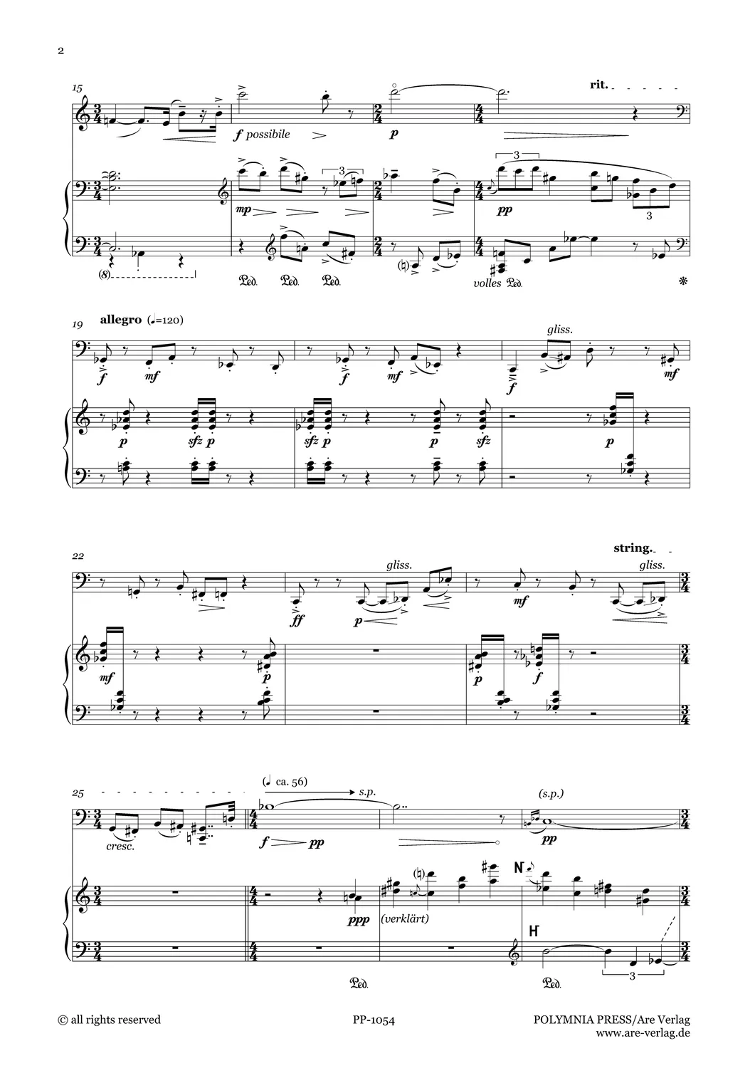 Are Musik Verlag INTERMEZZI für Violoncello und Klavier (1987) Noten