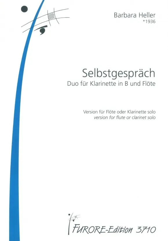 Furore Edition Selbstgespräch Klarinette Flöte Englischhorn Altblockflöte Solo Noten