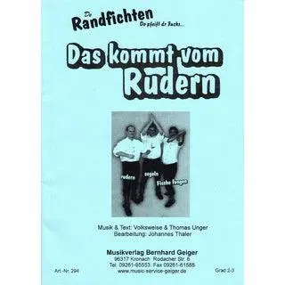 Studio-Verlag Rudi Seifert Das kommt vom Rudern Blasmusiknoten Kleine Blasmusik