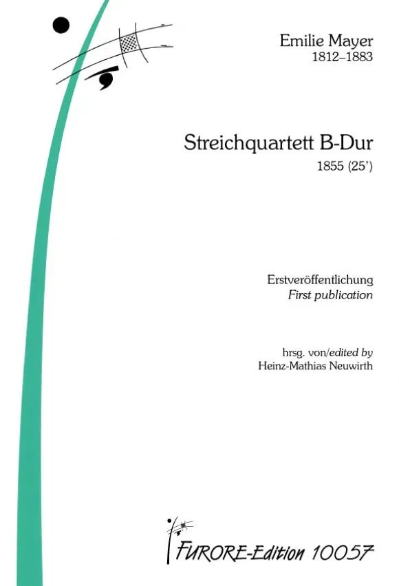 Furore Edition Streichquartett B-Dur 1855 Noten Partitur Stimmen