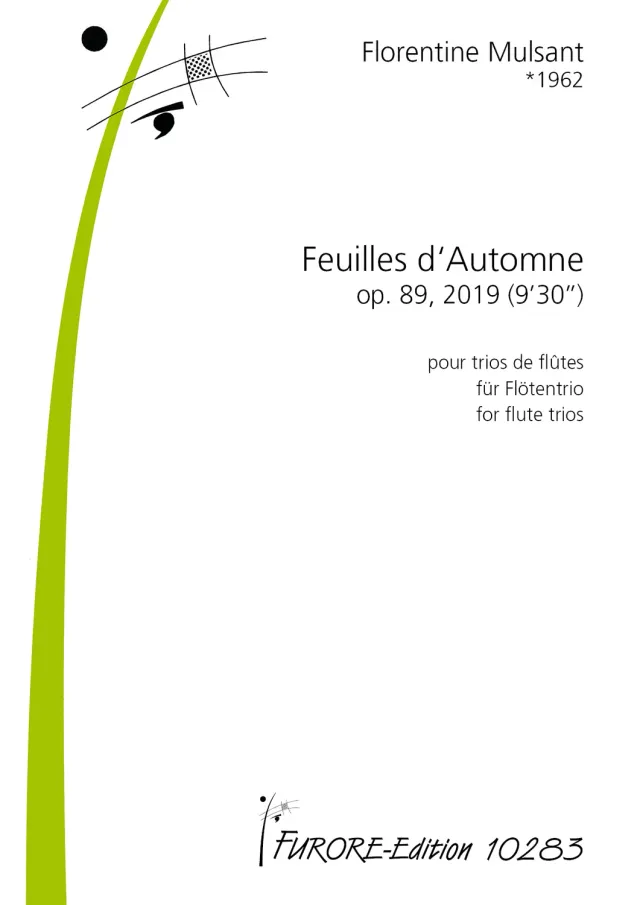 Furore Edition Feuilles d‘Automne op. 89 Flötentrio