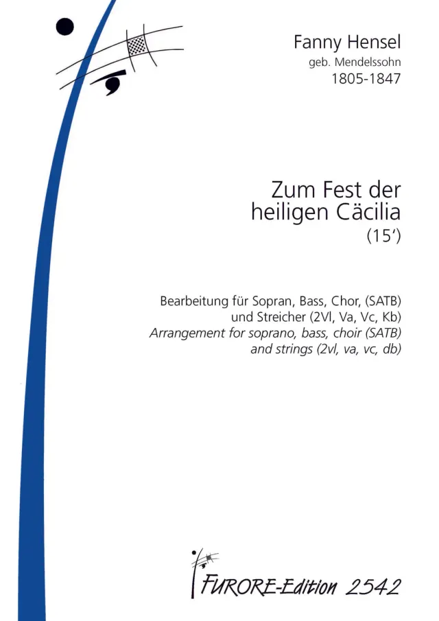 Furore Edition Zum Fest der hlg. Caecilie Partitur für Soli Chor Streicher