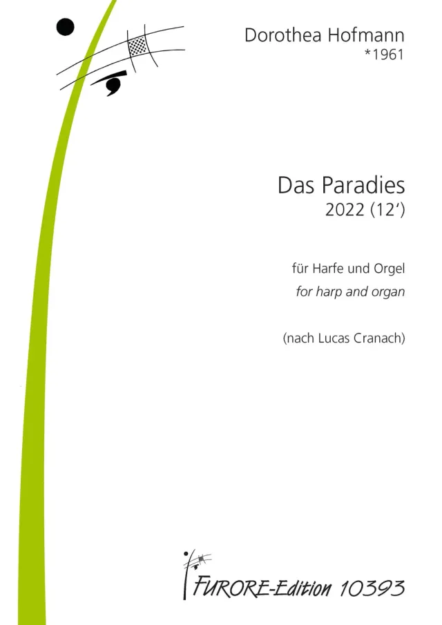 Furore Edition Das Paradies für Harfe und Orgel Partitur