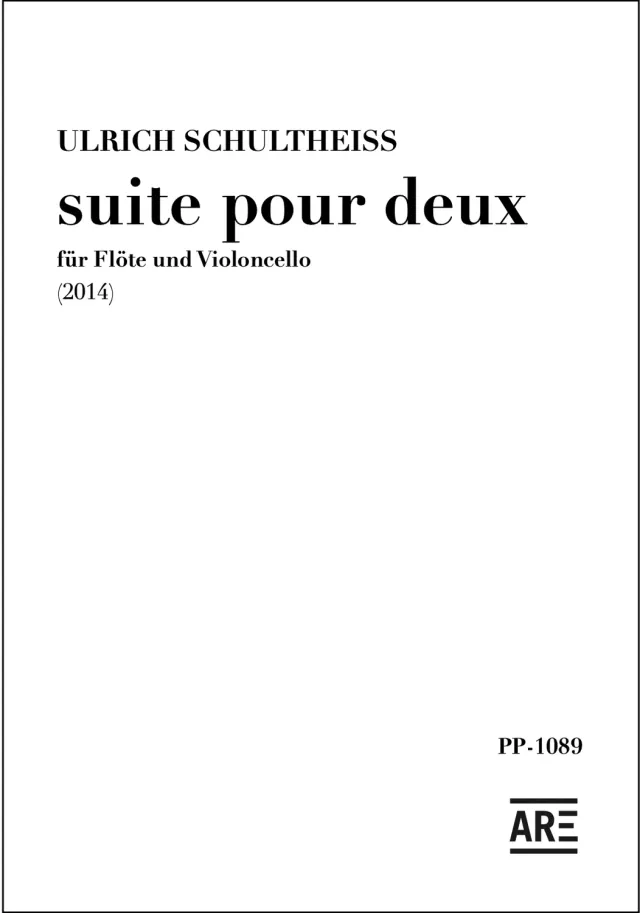 Are Musik Verlag Schultheiss suite pour deux Noten