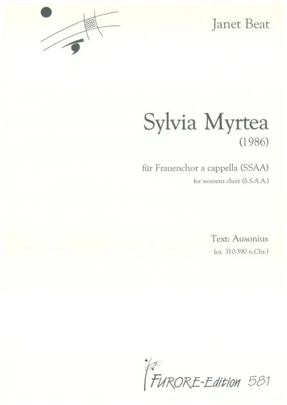 Furore Edition Sylvia Myrtea Chorpartitur SSAA