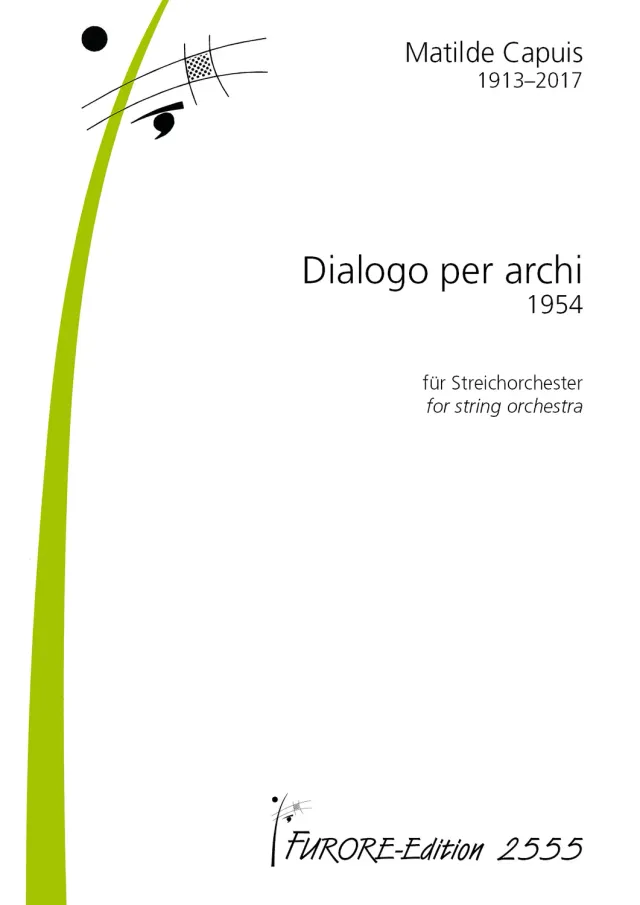 Furore Edition Dialogo für Streichorchester Mietmaterial