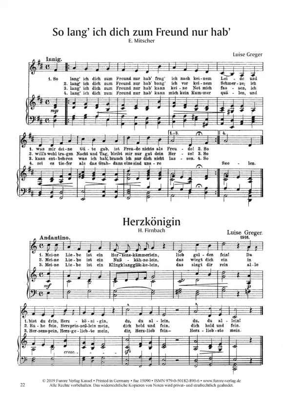 Furore Edition Dein Songs Singstimme Klavier 19 Lieder