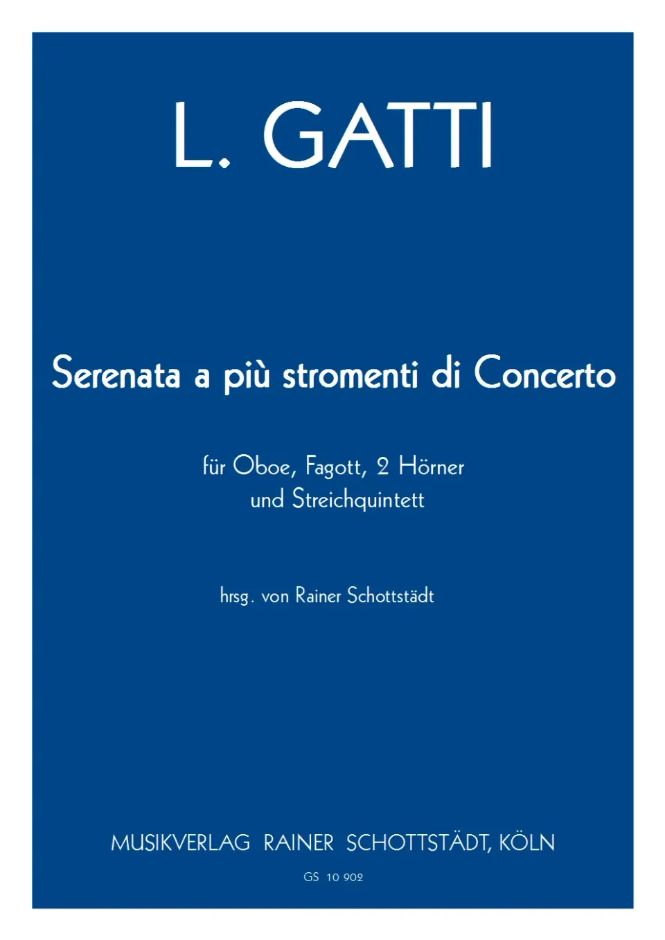 Musikverlag Rainer Schottstädt Serenata a più stromenti Noten für Ensemble