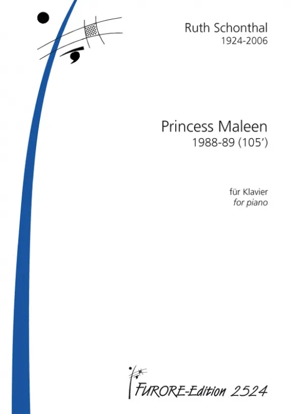 Furore Edition Princess Maleen Klavierauszug englisch Oper