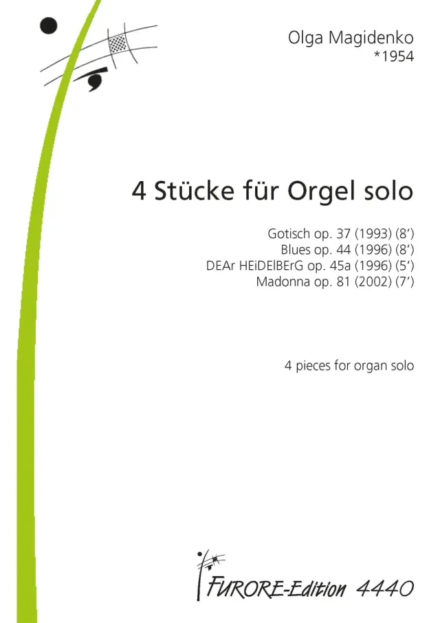 Furore Edition 4 Pieces Orgelnoten Orgel solo