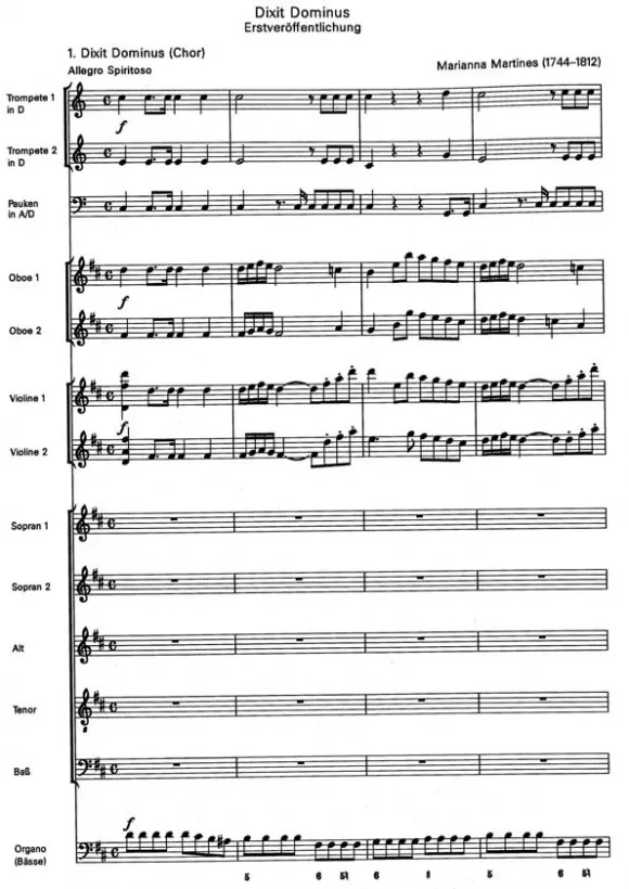 Furore Edition Dixit Dominus Mietmaterial Chor Orchester