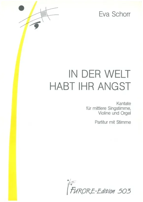 Furore Edition In der Welt habt ihr Angst Kantate Partitur Stimmen