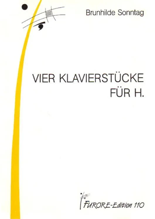 Furore Edition Vier Klavierstücke für H. Klavier Partitur