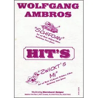 Studio-Verlag Rudi Seifert Wolfgang Ambros Hits Schifoan + Zwickt's mi Noten Kleine Blasmusik