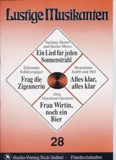 Studio-Verlag Rudi Seifert Lustige Musikanten 28 Noten C-Stimme B-Ware