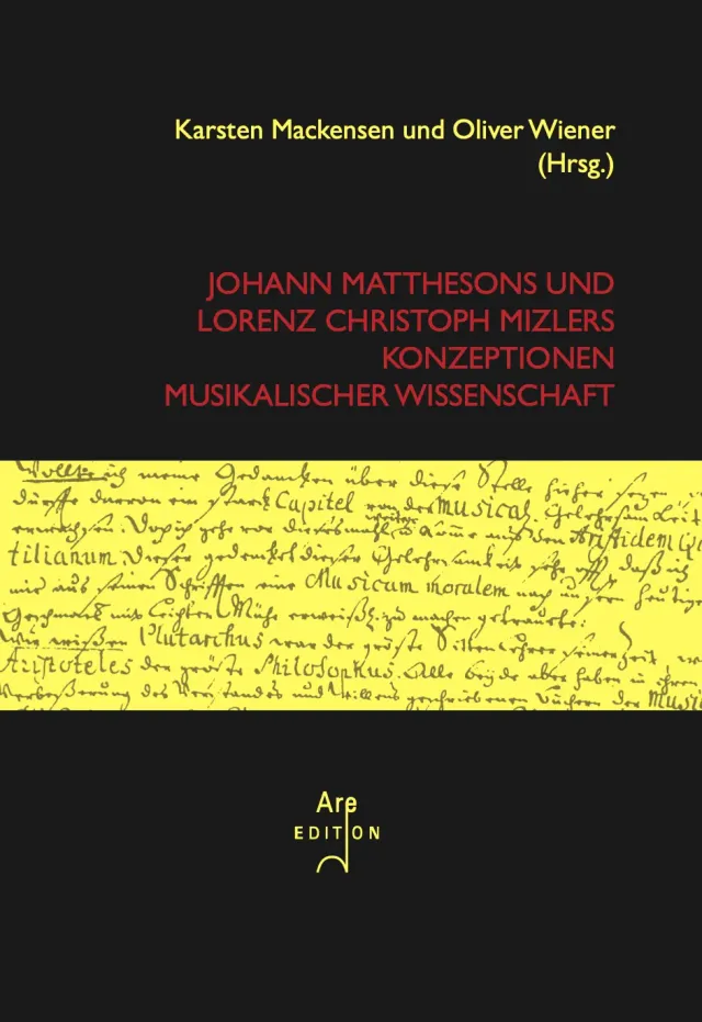 Are Musik Verlag Mattheson Mizler Konzeptionen Buch Musikwissen