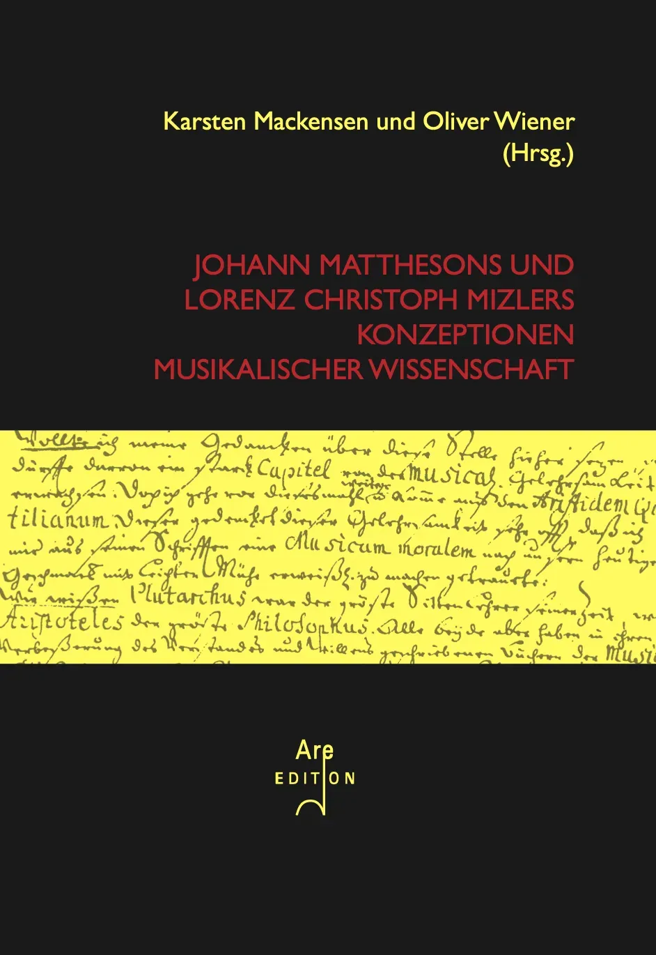Are Musik Verlag Mattheson Mizler Konzeptionen Buch Musikwissen