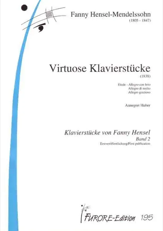 Furore Edition Klavierstücke von F. Hensel Bd. 1 Virtuose Klavierstücke Klaviernoten