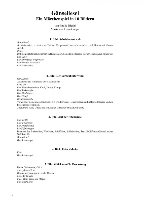 Furore Edition Gänseliesel Libretto Märchenspiel 40 Seiten