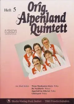 Studio-Verlag Rudi Seifert Alpenland Quintett Heft 5 Noten B-Ware