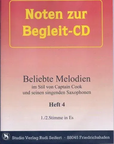 Studio-Verlag Rudi Seifert Beliebte Melodien 4 Noten zur Begleit-CD