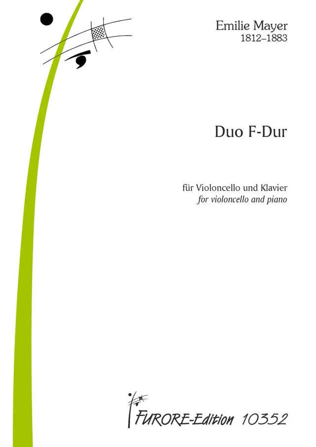 Furore Edition Sonate F-Dur Duo Cello Klaviernoten
